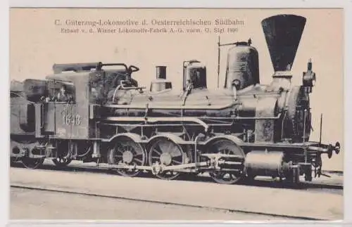 900551 AK C. Güterzug-Lokomotive d. österreichischen Südbahn