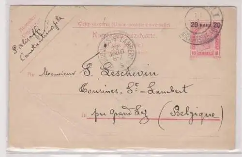 99642 Ganzsachen Postkarte Österreichische Post 20 Para Constantinopel 1905