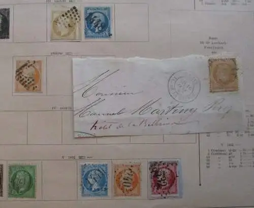 seltene Briefmarkensammlung Frankreich um 1860 (134851)