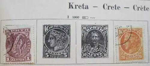 seltene Briefmarkensammlung Kreta / Griechenland ab 1900 (112928)