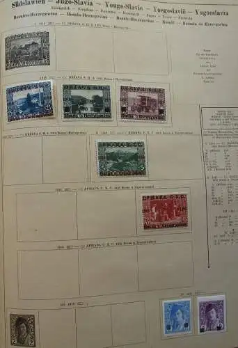 seltene Briefmarkensammlung Südslawien Jugoslawien ab 1918 (125420)
