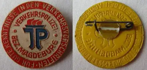 DDR Abzeichen JP Verkehrspolizei Bezirk Magdeburg, Verkehrsvorschriften (155299)