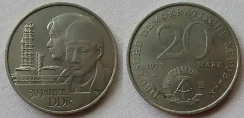 DDR Gedenk Münze 20 Mark 30.Jahrestag der DDR 1979 (106742)