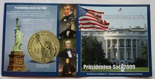 USA UNITED STATES KMS Präsidenten-Satz 2009 4x 1 Dollar (125910)