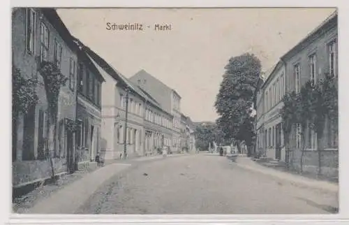 97508 Ak Schweinitz Markt 1919