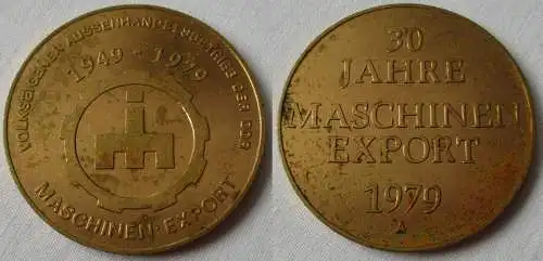 seltene DDR Medaille 30 Jahre Maschinen Export 1949-1979 (149045)