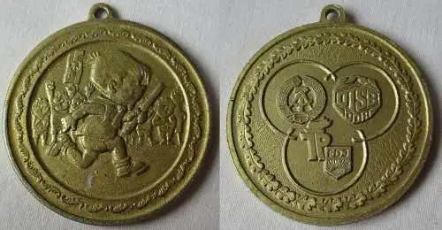 DDR Medaille Pionier FDJ DTSB Staffelläufer Stufe Gold (148870)