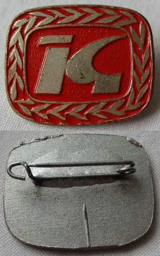 DDR Ehrenabzeichen Konsum Genossenschaft rot lackiert (148490)