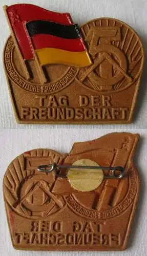 DDR Abzeichen Tag der Freundschaft DSF deutsch-sowjetisch Fünfjahrplan (148539)