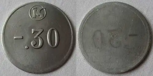 30 Pfennig DDR Wertmarke Aluminium Konsum Genossenschaft (148518)