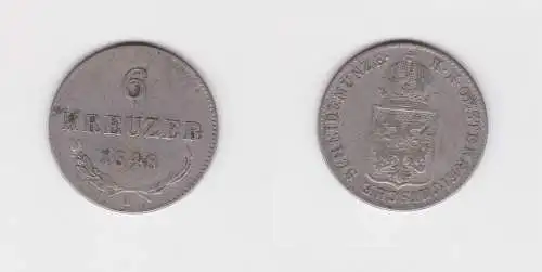 6 Kreuzer Kupfer Münze Österreich 1848 A (126985)