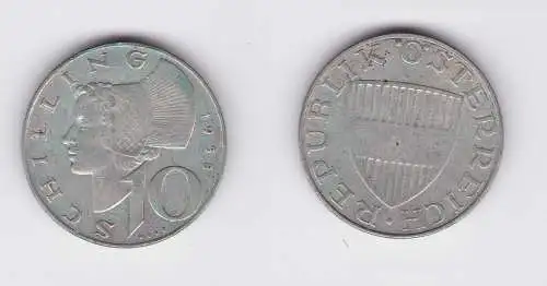 10 Schilling Silber Münze Österreich 1958 (127299)