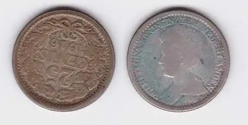 25 Cent Silber Münze Niederlande 1916 (127365)