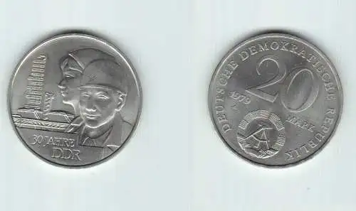 DDR Gedenk Münze 20 Mark 30.Jahrestag der DDR 1979 (144956)