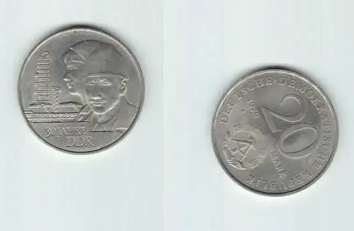 DDR Gedenk Münze 20 Mark 30.Jahrestag der DDR 1979 (144972)