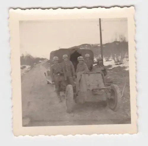 73288 Foto Panzerabwehrkanone PAK 2.Weltkrieg Norwegen