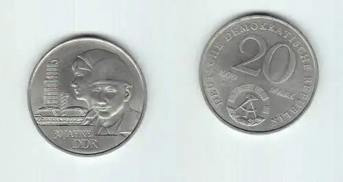 DDR Gedenk Münze 20 Mark 30.Jahrestag der DDR 1979 (144707)