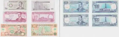 1 bis 100 Dinars Banknote Irak Iraq bankfrisch UNC (130170)