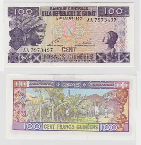 100 Franc Banknote Guinea République de Guinée 1960 bankfrisch UNC (138790)