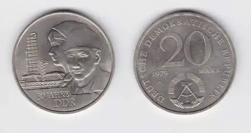 DDR Gedenk Münze 20 Mark 30.Jahrestag der DDR 1979 (136435)