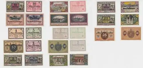 13 Banknoten Notgeld Stadt Glogau Glogów 1916 - 1920 (136325)