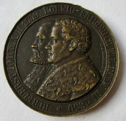 Bronze Medaille 1839 Preussen Berlin Friedrich Wilhelm III., 1797-1840 (142057)