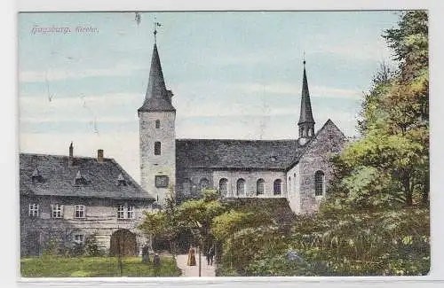 93253 AK Huysburg - Kirche mit Parkanlage