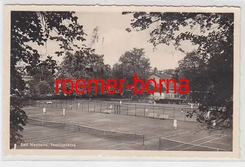 74148 Foto Ak Bad Nauheim Tennisplätze 1942