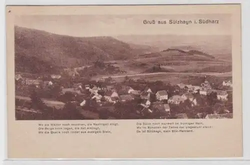 73515 Reim Ak Gruss aus Sülzhayn im Südharz 1926