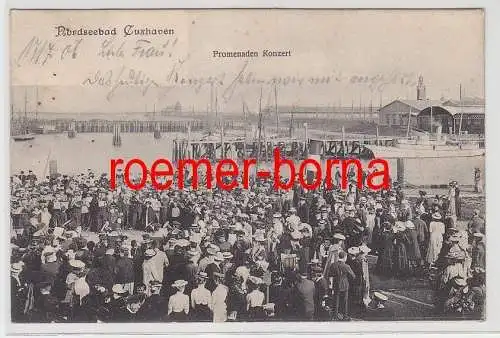 76527 Ak Nordseebad Cuxhaven Promenaden Konzert 1906