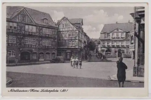 83044 Ak Nordhausen Harz Lutherplatz 1951