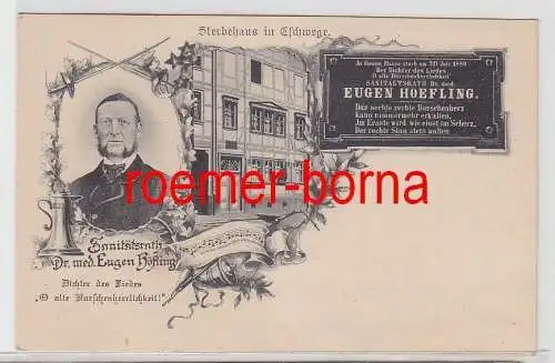 38173 Ak Eugen Hoefling Sterbehaus in Eschwege um 1910