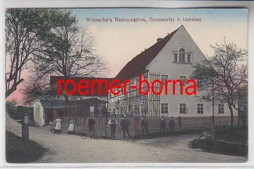 74123 Ak Bonnewitz bei Liebethal Wünsches Restauration um 1910
