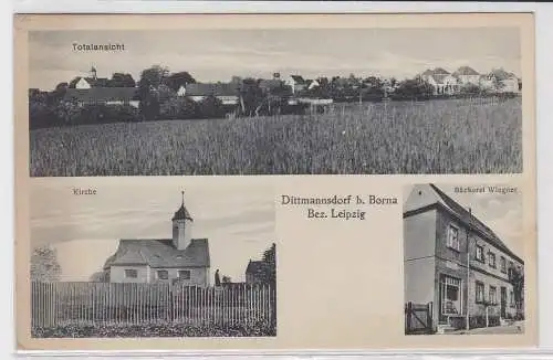 49282 Mehrbild Ak Dittmannsdorf bei Borna Bezirk Leipzig Bäckerei usw. 1935