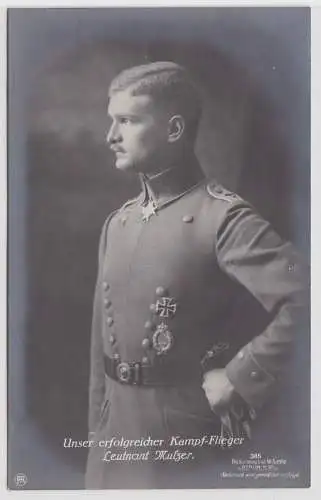 04606 Ak Unser erfolgreicher Kampfflieger Leutnant Mulzer 1.Weltkrieg