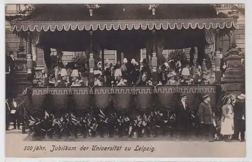 98897 Foto Ak Podium zum 500jährigen Jubiläum der Universität Leipzig 1909