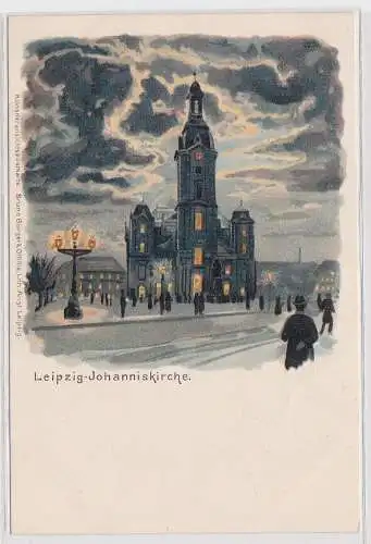 91398 Künstler Ak Leipzig - Johanniskirche um 1900