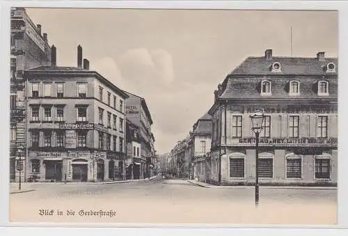 95136 Ak Aus Leipzigs alten Tagen - Blick in die Gerberstraße um 1910
