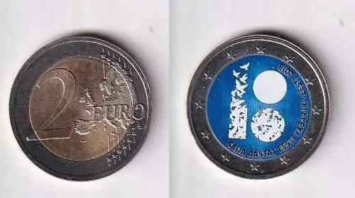 2 Euro Farb-Münze Estland 2018 100 Jahre der Gründung der Republik Estl.(166779)