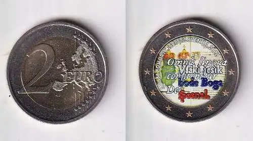 2 Euro Farb-Münze Slowenien 2020 500. Geburtstag von Adam Bohorič Stgl (166797)