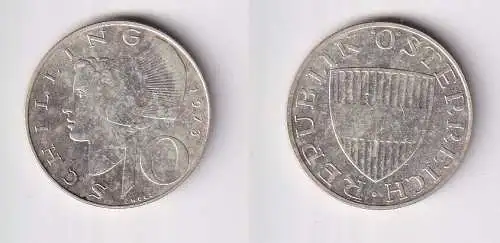 10 Schilling Silber Münze Österreich 1973 vz (166255)