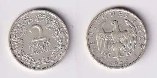 2 Mark Silber Münze Weimarer Republik 1925 A Jäger 320 (166766)