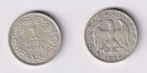 1 Reichsmark Silber Münze Weimarer Republik 1926 A ss (166530)