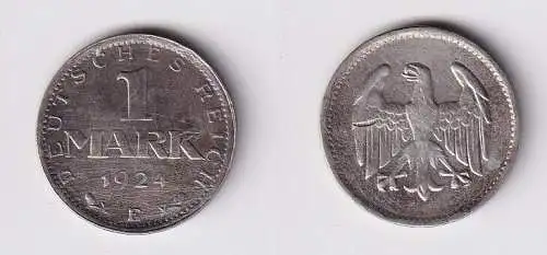 1 Reichsmark Silber Münze Weimarer Republik 1924 E f.ss (165961)