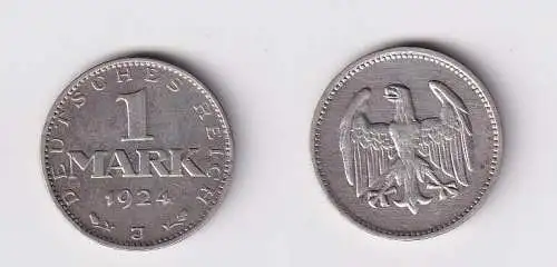 1 Reichsmark Silber Münze Weimarer Republik 1924 J ss (166735)