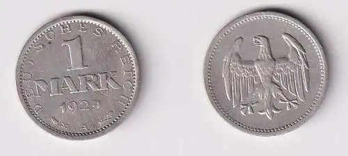 1 Reichsmark Silber Münze Weimarer Republik 1924 A ss (166734)