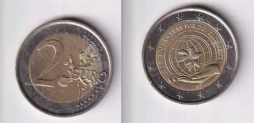 2 Euro Bi-Metall Münze Belgien 2015 Europäisches Jahr der Entwicklung (166330)
