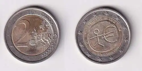 2 Euro Bi-Metall Münze Belgien 2009 europäische Währungsunion EMU (166257)