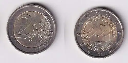 2 Euro Bi-Metall Münze Belgien 2010 EU-Ratspräsidentschaft (166279)