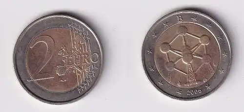 2 Euro Bi-Metall Münze Belgien 2006 Atomium (166223)